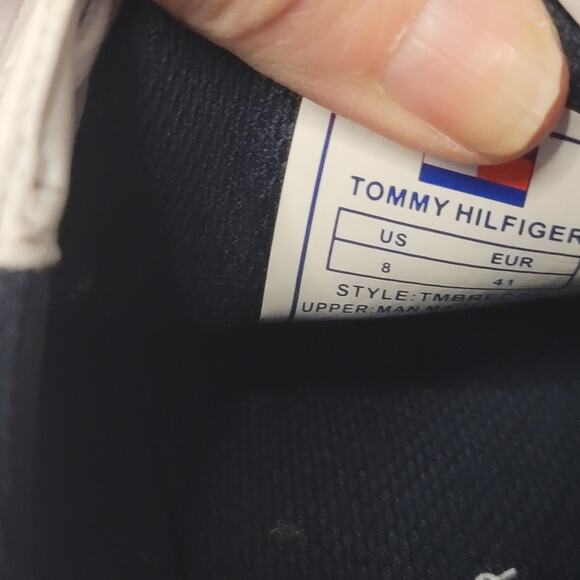 Tommy Hilfiger- Men's Brecon Cup Sole Sneakers- White- Size 8 - Picture 6 of 6